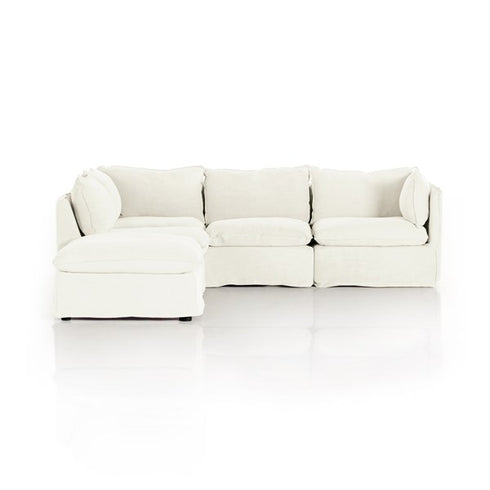 Andre Slipcover 4-piece Sofa Sectional
