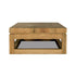 Parsons Coffee Table With Floating Top-Carame