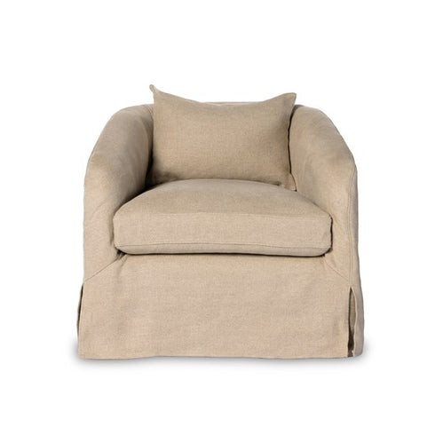 Topanga Slipcover Swivel Chair