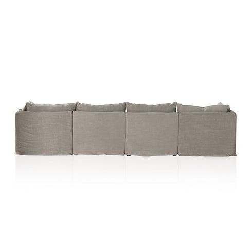 Andre Slipcover 4-piece Sofa Sectional