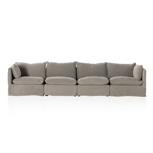 Andre Slipcover 4-piece Sofa Sectional