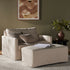 Maddox Slipcover Chair W/ Ottoman - Creme