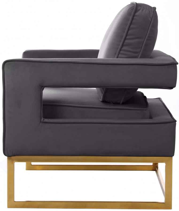Fauteuil d'appoint rembourré en chenille Vivi 