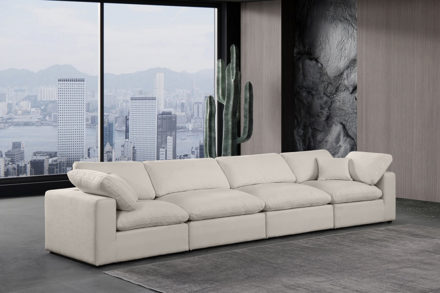 Comfy Linen Textured Fabric Sofa