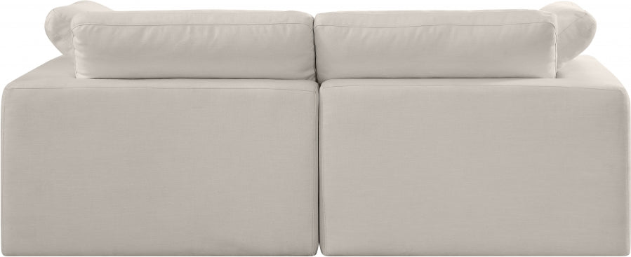 Comfy Linen Textured Fabric Sofa