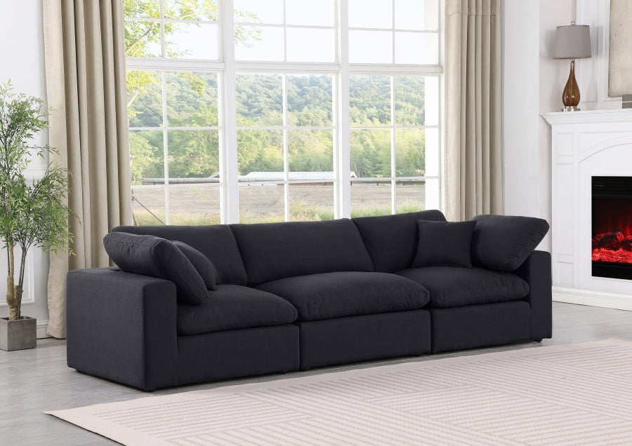 Comfy Linen Textured Fabric Sofa