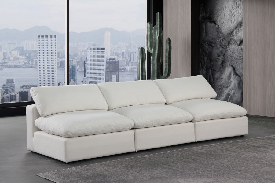 Comfy Linen Textured Fabric Sofa