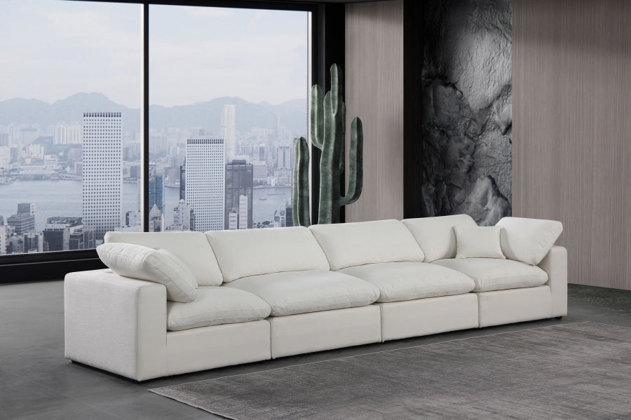 Comfy Linen Textured Fabric Sofa