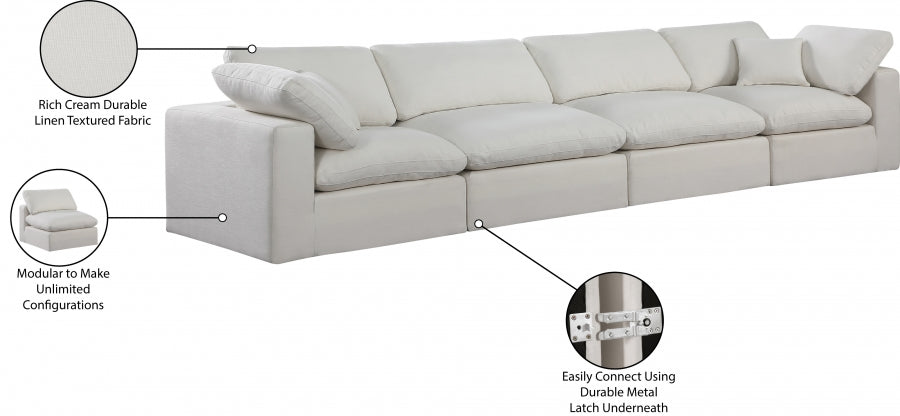 Comfy Linen Textured Fabric Sofa