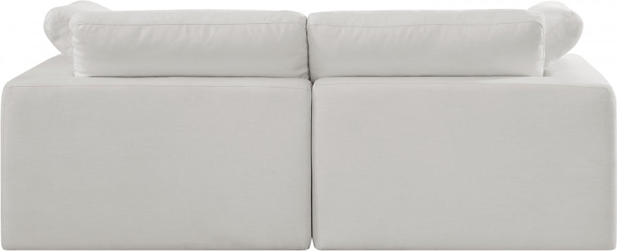 Comfy Linen Textured Fabric Sofa