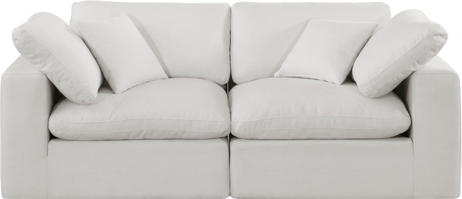 Comfy Linen Textured Fabric Sofa