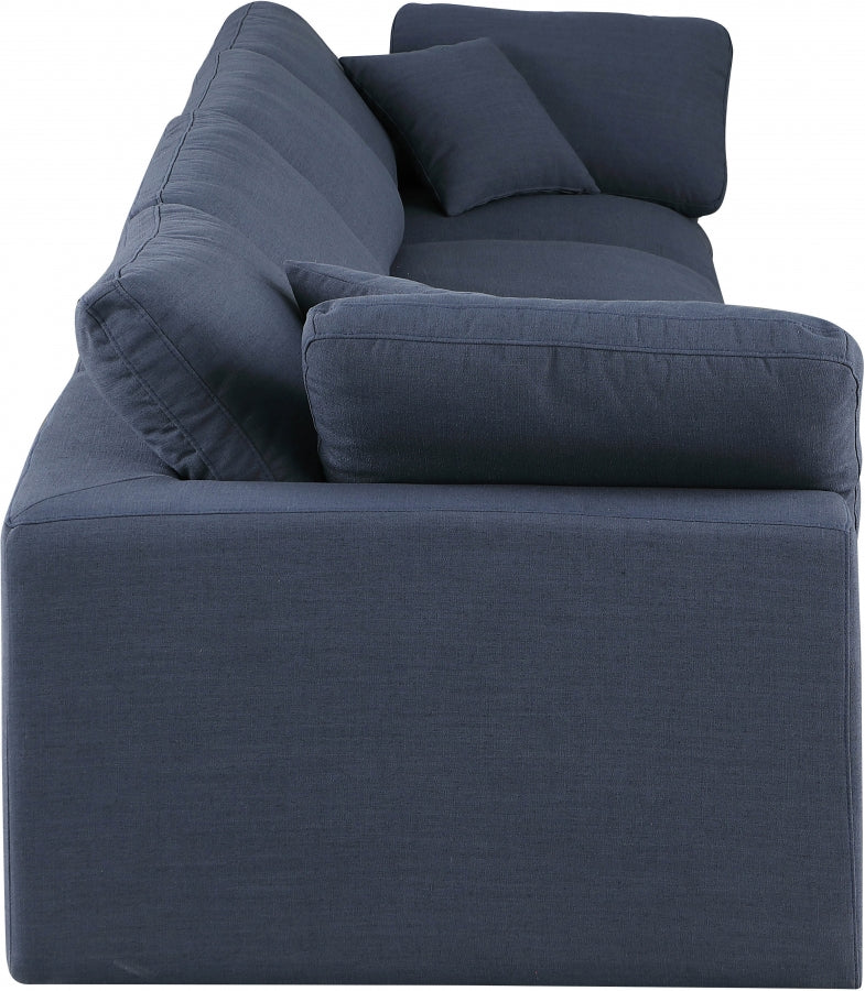 Comfy Linen Textured Fabric Sofa