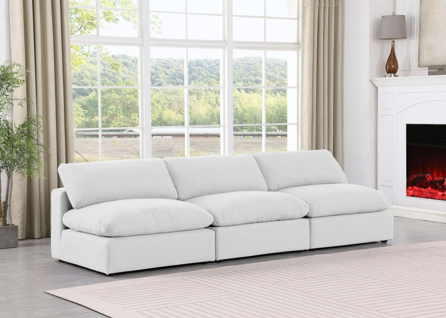 Comfy Linen Textured Fabric Sofa