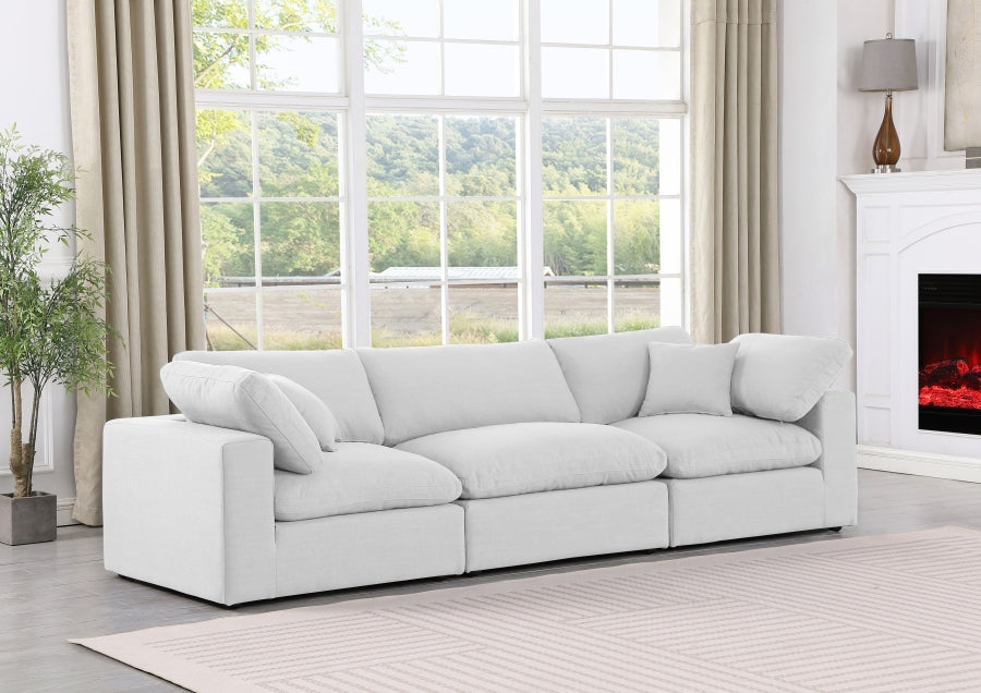 Comfy Linen Textured Fabric Sofa