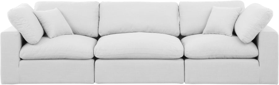 Comfy Linen Textured Fabric Sofa