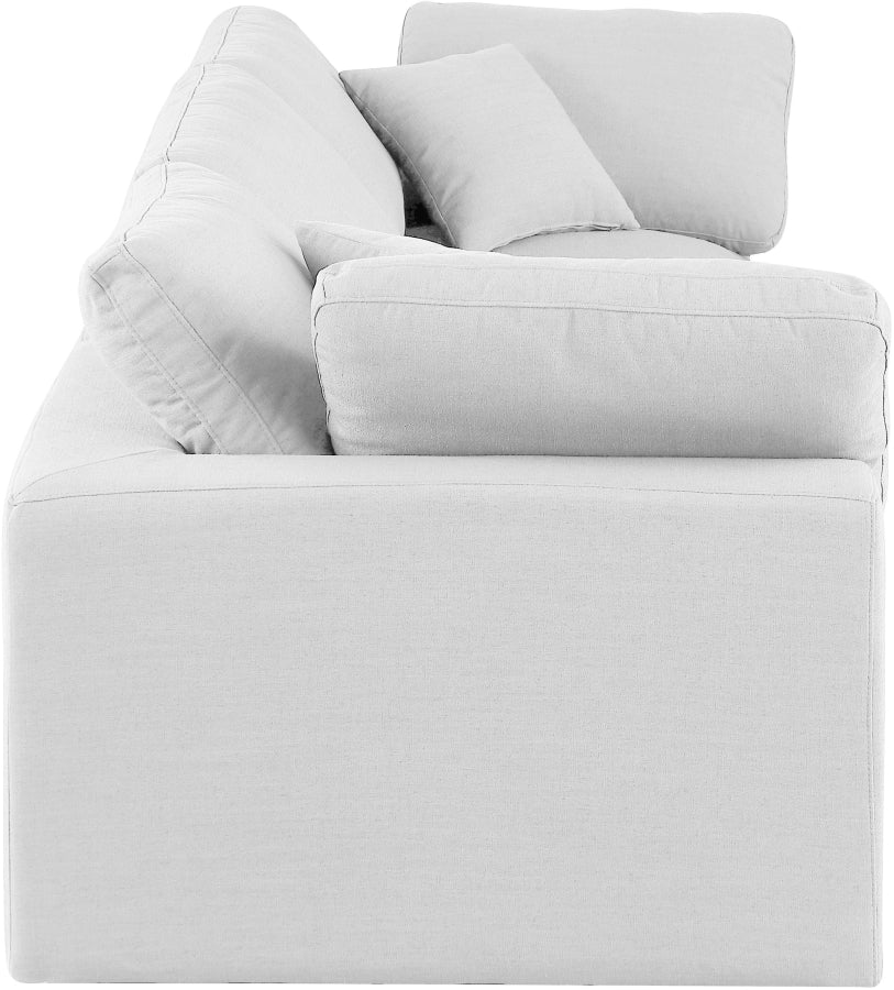 Comfy Linen Textured Fabric Sofa