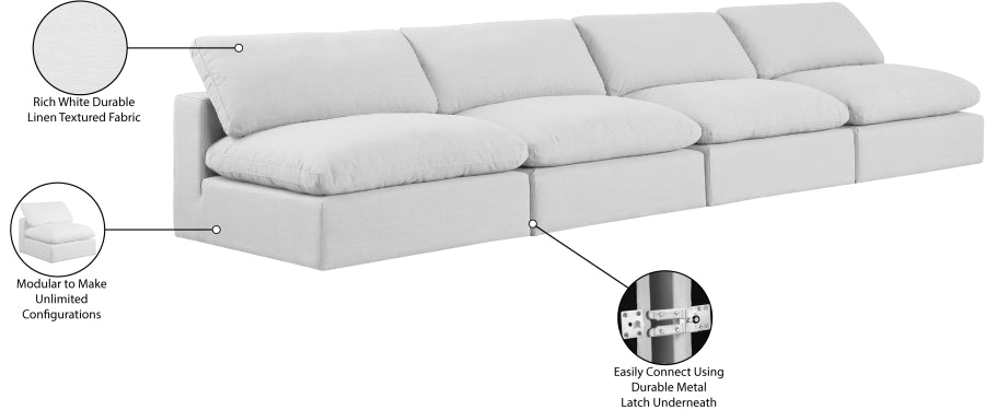 Comfy Linen Textured Fabric Sofa