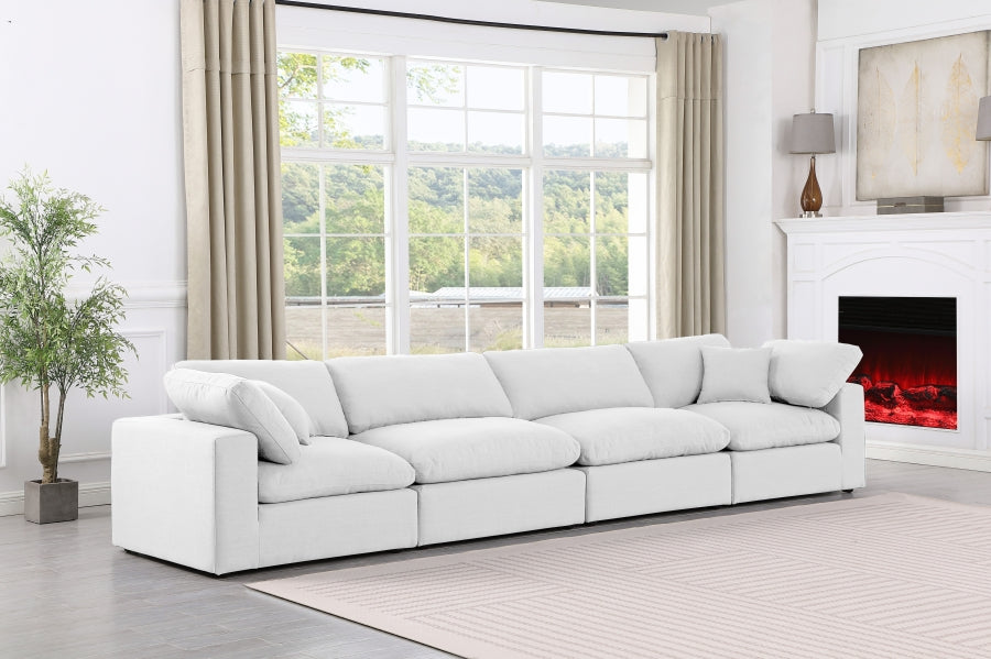 Comfy Linen Textured Fabric Sofa