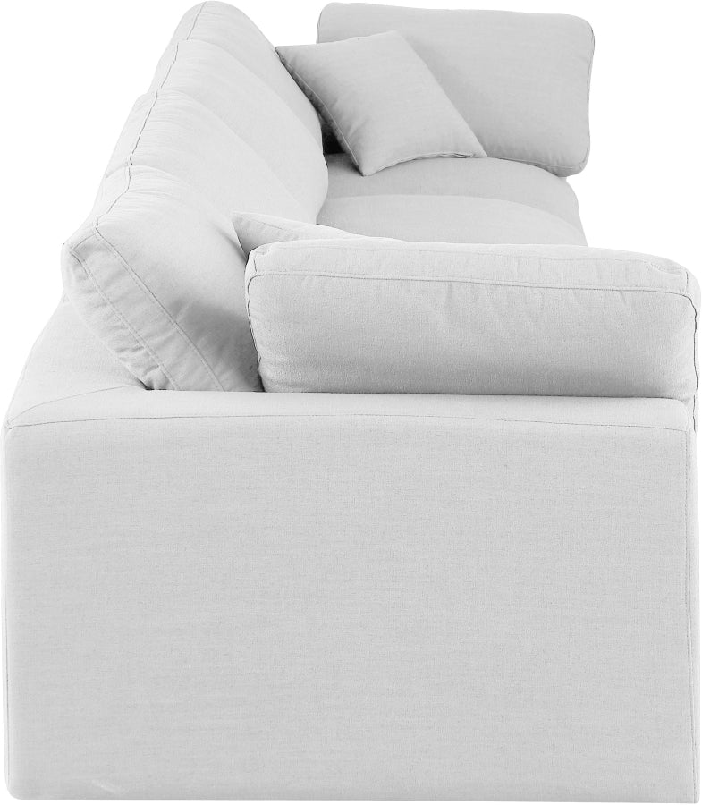 Comfy Linen Textured Fabric Sofa