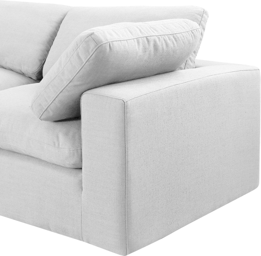 Comfy Linen Textured Fabric Sofa