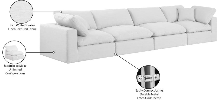 Comfy Linen Textured Fabric Sofa