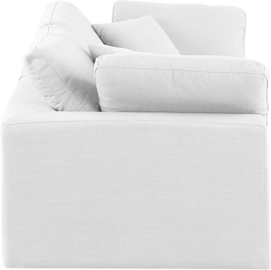 Comfy Linen Textured Fabric Sofa