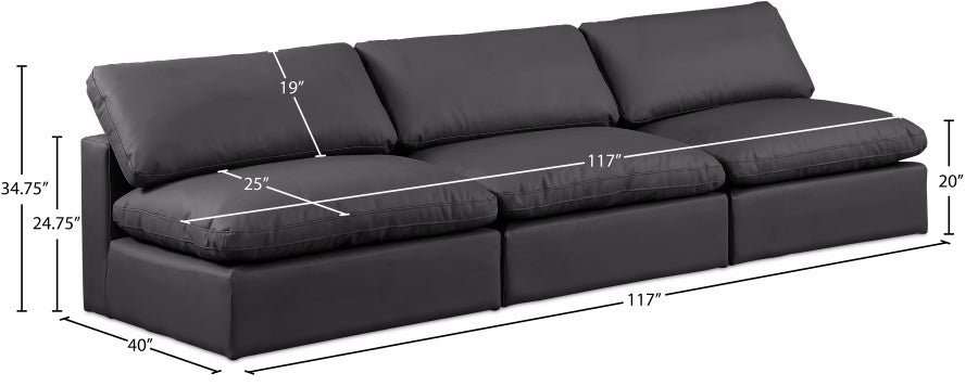 Comfy Vegan Leather Sofa