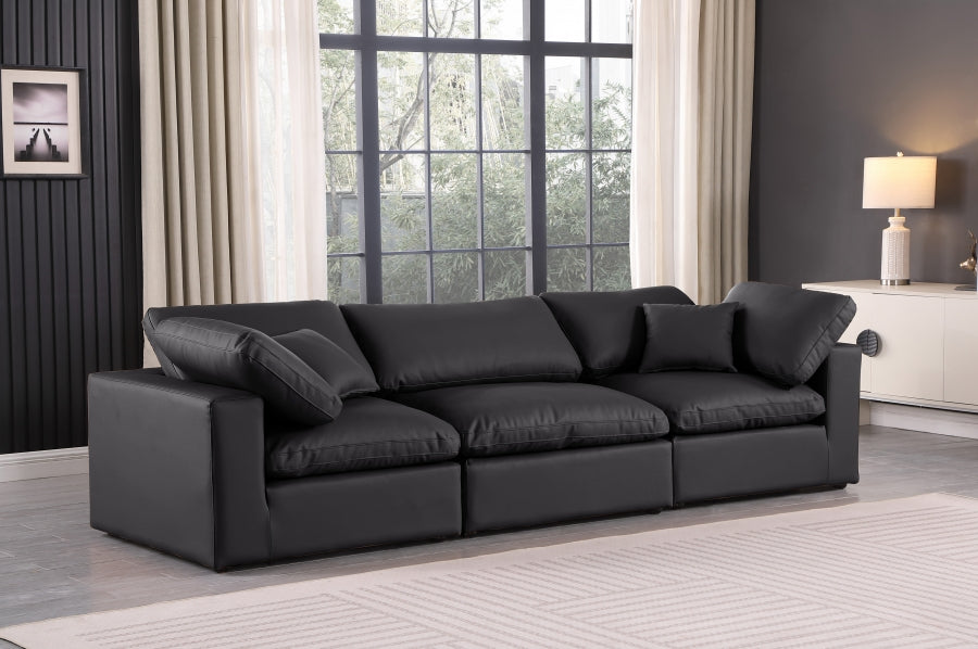 Comfy Vegan Leather Sofa