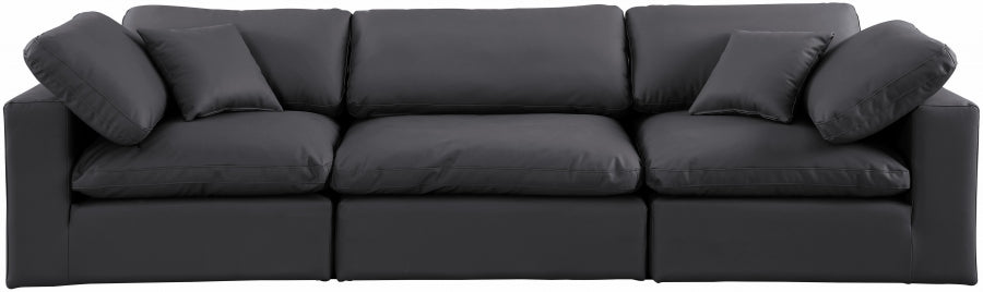 Comfy Vegan Leather Sofa