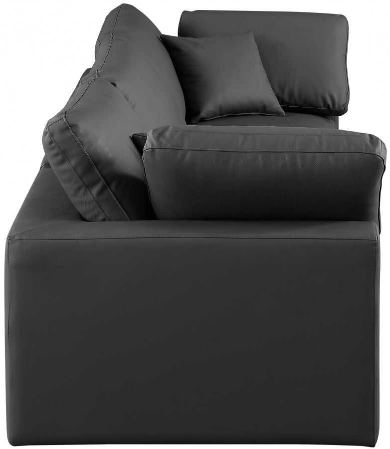 Comfy Vegan Leather Sofa