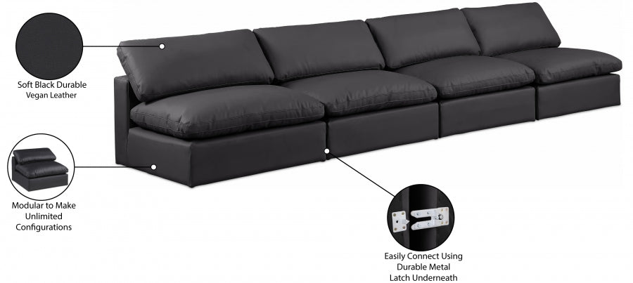 Comfy Vegan Leather Sofa