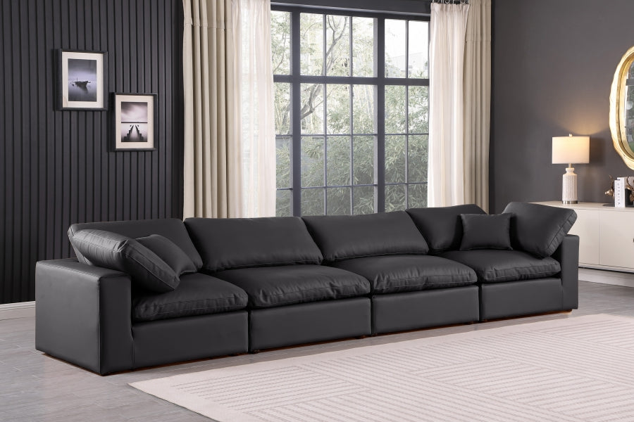 Comfy Vegan Leather Sofa