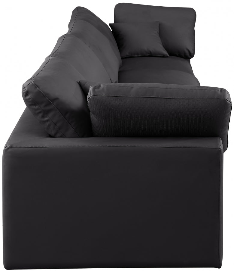 Comfy Vegan Leather Sofa