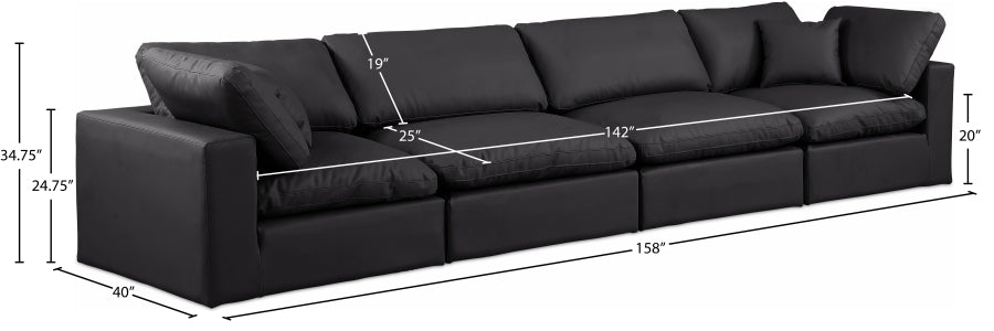 Comfy Vegan Leather Sofa