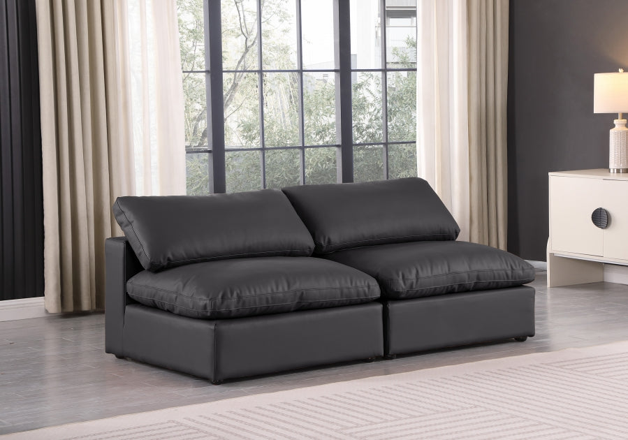 Comfy Vegan Leather Sofa