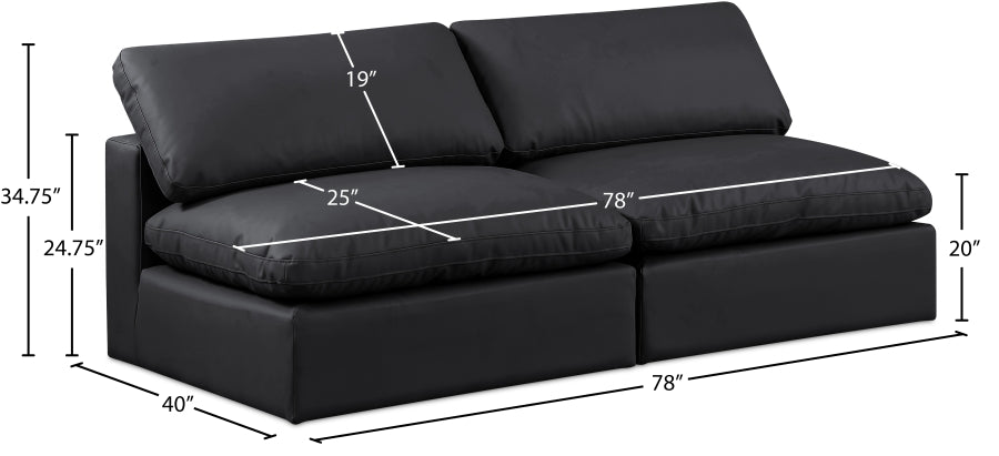 Comfy Vegan Leather Sofa