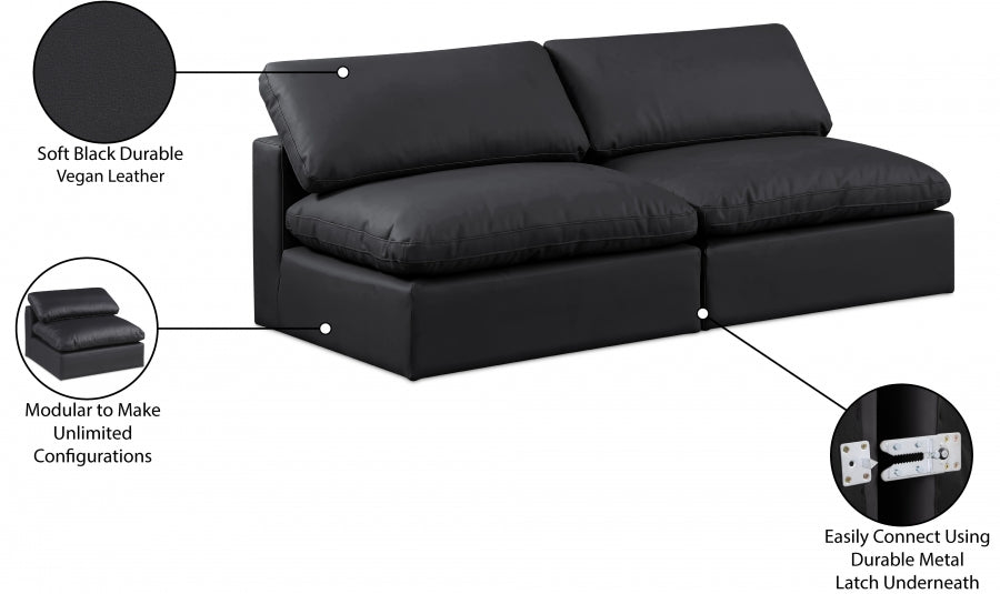 Comfy Vegan Leather Sofa