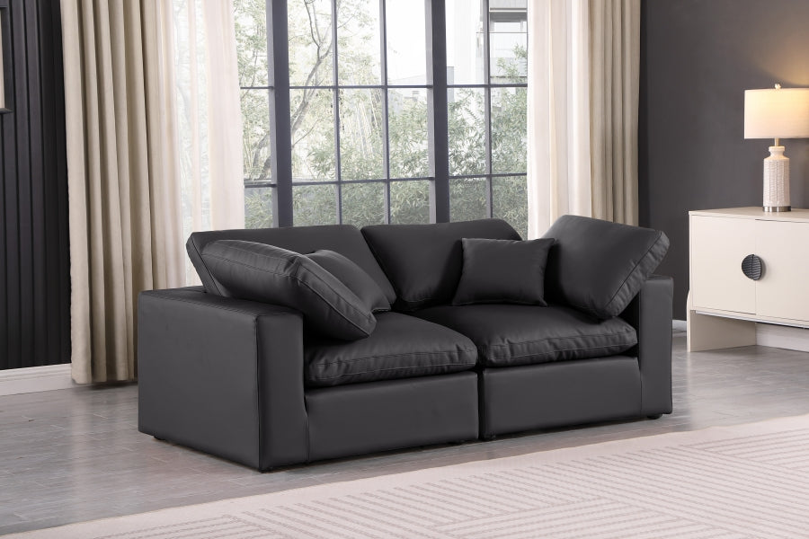 Comfy Vegan Leather Sofa