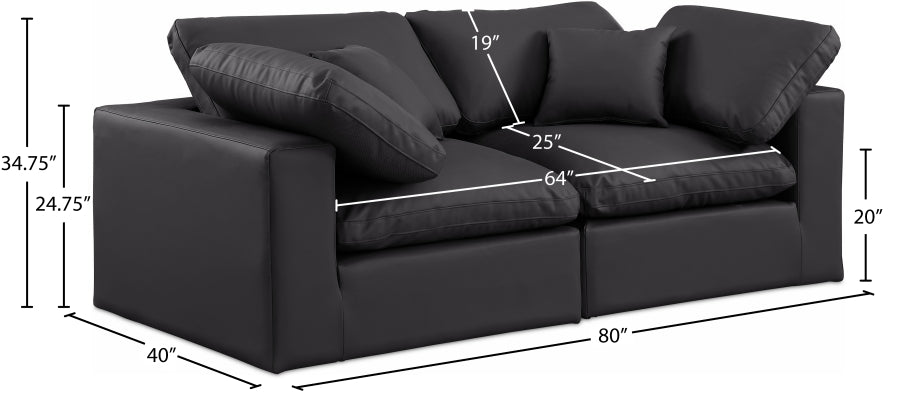 Comfy Vegan Leather Sofa