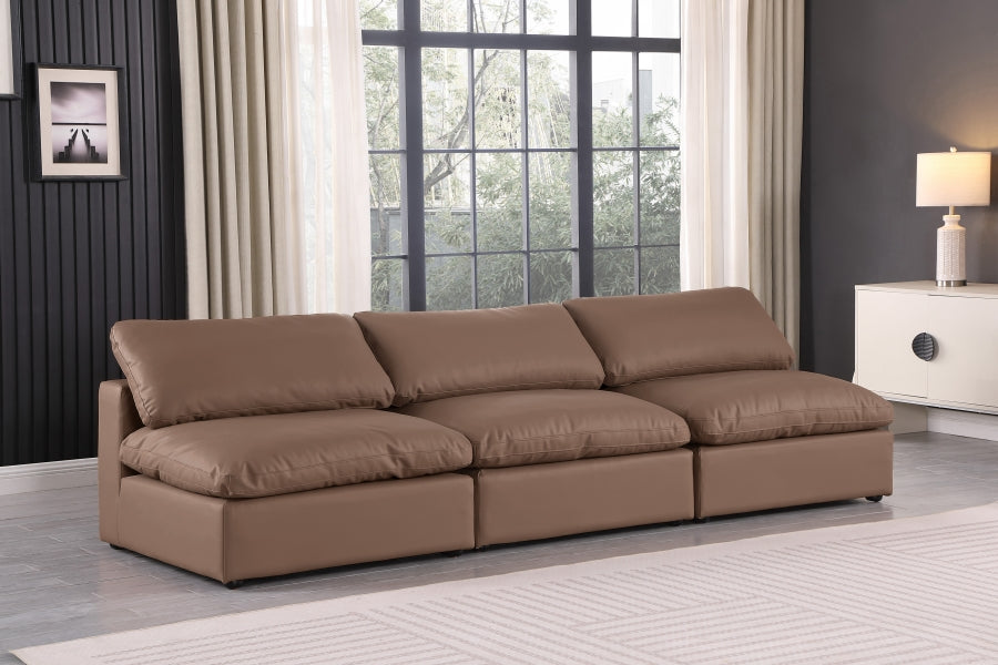 Comfy Vegan Leather Sofa