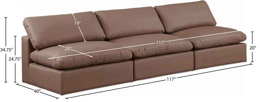 Comfy Vegan Leather Sofa