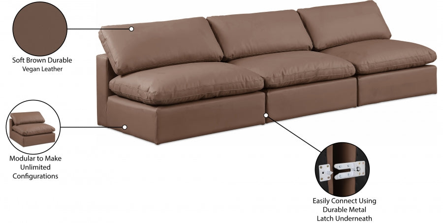 Comfy Vegan Leather Sofa