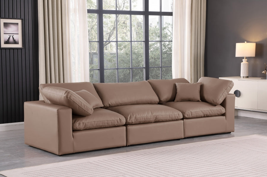 Comfy Vegan Leather Sofa