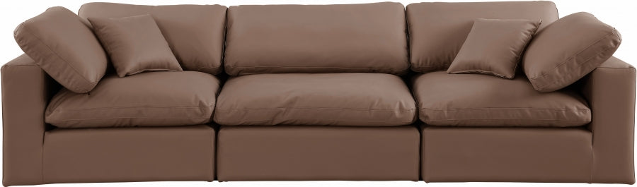 Comfy Vegan Leather Sofa