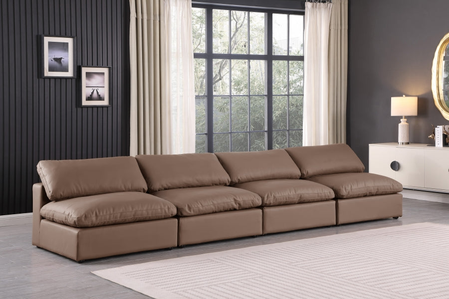 Comfy Vegan Leather Sofa