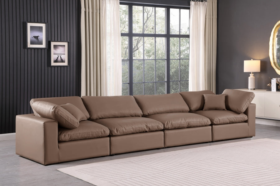 Comfy Vegan Leather Sofa