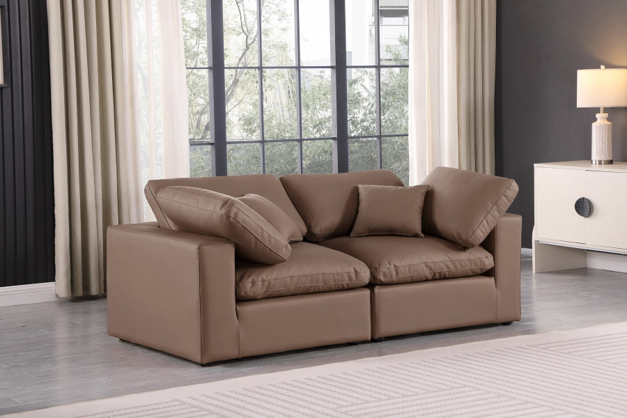 Comfy Vegan Leather Sofa