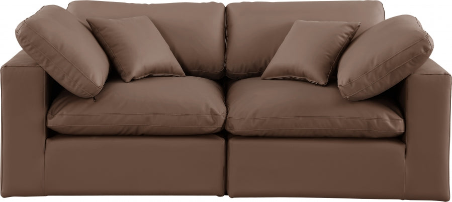 Comfy Vegan Leather Sofa