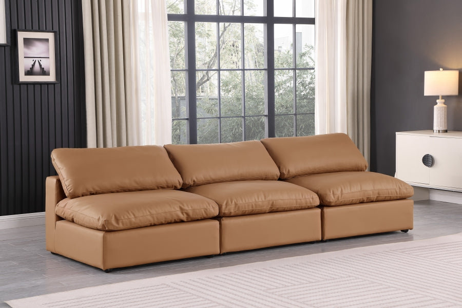 Comfy Vegan Leather Sofa