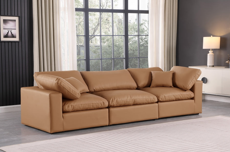 Comfy Vegan Leather Sofa